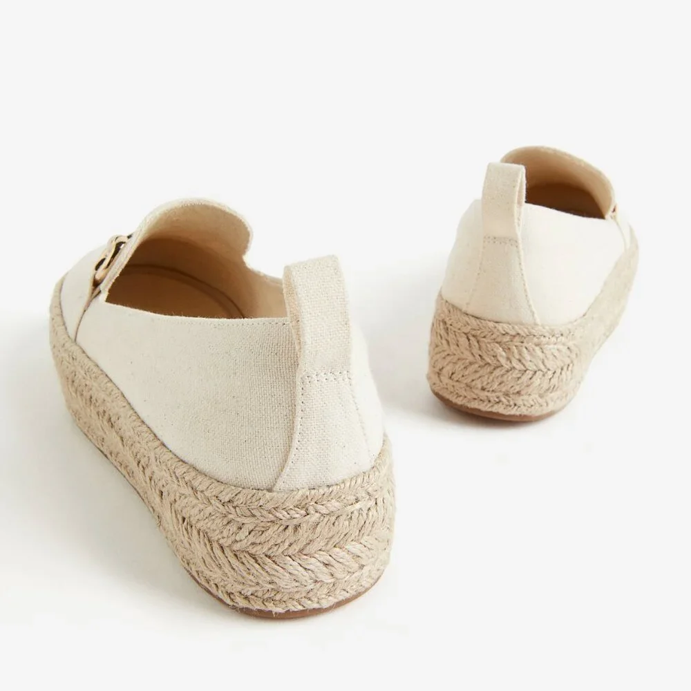 H&M Canvas Platform Espadrilles (Sz. 10) - Picture 3 of 11